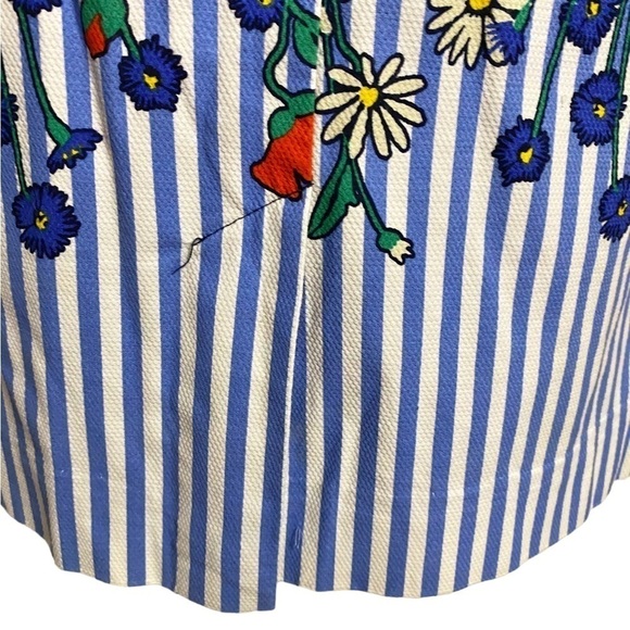 Anthropologie Postmark Vertical Flower Garden Pencil Skirt - Picture 5 of 16